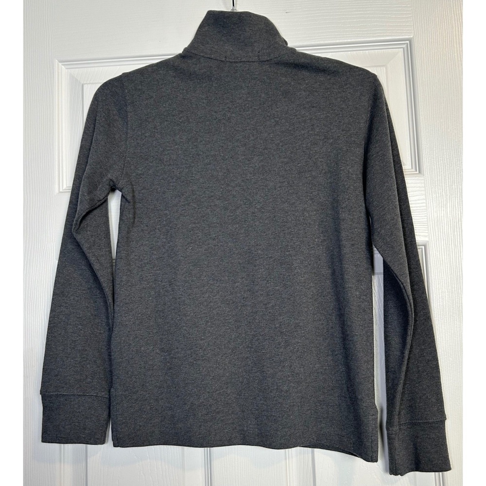 Polo Ralph Lauren Quarter Zip Pullover Boys M 10-12 Gray Pony Logo - Picture 2 of 9